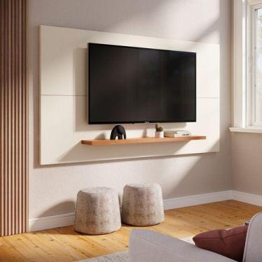 Imagem de Painel Para Tv Macau Com Prateleira Sala Quarto - Shoptri, Off White T