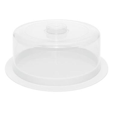 Imagem de Boleira Redonda Porta Bolo Torta Pudim com Tampa Premium Cores - - Inj