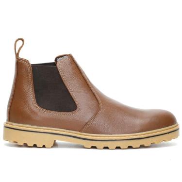 Imagem de Bota Casual Masculina em Couro com Solado Crepe
