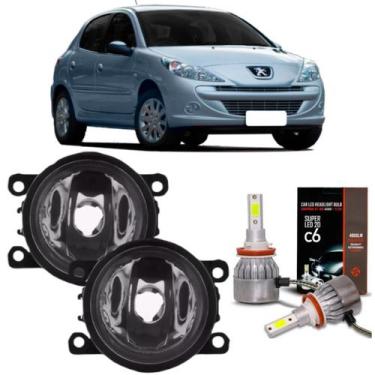 Imagem de Par milha peugeot 207 2007 08 09 10 11 12 13 14 super led 2d - BIBAS