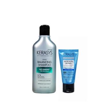 Imagem de Kerasys Kit (Sh Scalp Balancing 180ml + Másc. Keratin Bond Silky Moist