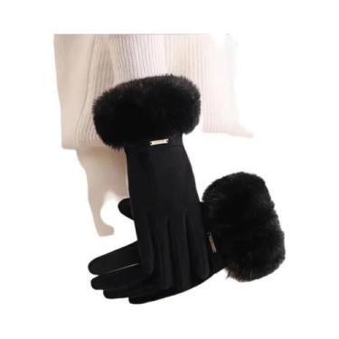 Imagem de Luvas De Inverno Quentes E Impermeáveis Com Forro De Lã, Compatíveis C