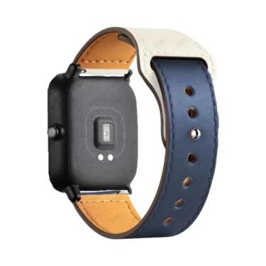 Imagem de Pulseira De Couro Amazfit 20mm/22mm Compatível Com GTS 4/3/2/2e/GTS2 M