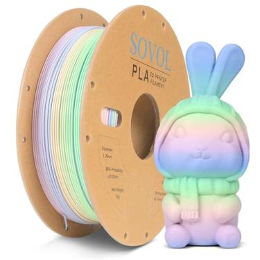 Imagem de Impressora 3D Sovol Matte Multicolor Rainbow PLA 1 kg 1,75 mm