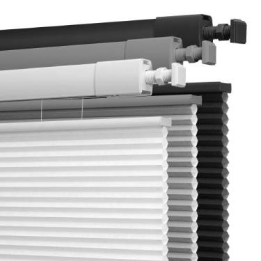 Imagem de Persianas Celulares Colmeia Boolegon 56x122 cm Branco Sem Cordão