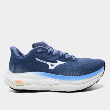 Imagem de Tênis Mizuno Wave Sky 9 Masculino, Cinza, Azul, 43