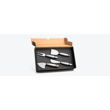 Imagem de Conjunto De Facas Para Queijos Em Aço Inox - 4 Pçs - Welf