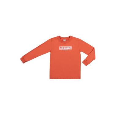 Imagem de Camiseta Infantil Masculina Manga Longa Leader Have Fun, 12, Laranja