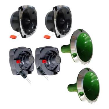 Imagem de Kit corneteira 2x2 unlike 500 completo corneta aluminio cor:verde, VER