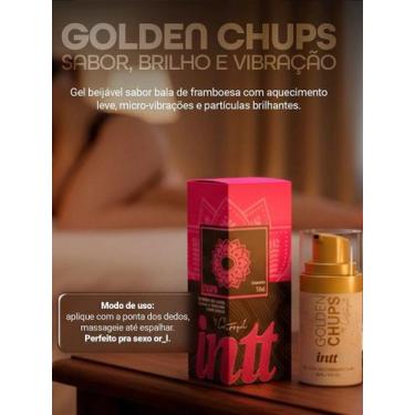 Imagem de Gel sabor de bala de framboesa com efeito quente - golden chups - 17ml