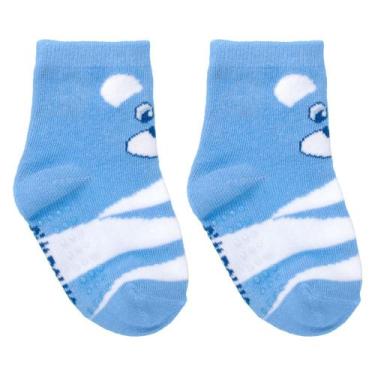 Imagem de Meia Infantil Colorida 21-25 Masculino - Pimpolho, Azul, Urso