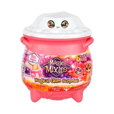 Imagem de Brinquedo Magic Mixies Magical Gem Surprise Cauldron Caldeirão Mágico com Pelúcia Rosa Candide
