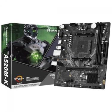 Imagem de Placa Mãe Maxsun A520M-K MS-Challenger, Chipset A520, AMD AM4, mATX, D