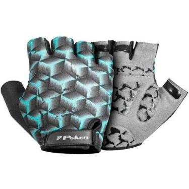 Imagem de Luva Bike Poker Antishock Gel Swift Preto Verde, P