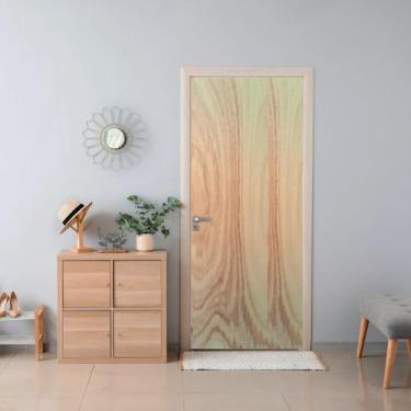 Imagem de Folha de Porta de Madeira 210x80cm Lisa Amescla Uniportas Marrom
