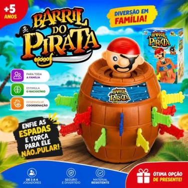 Imagem de Jogo Barril do Pirata 18cm x 13cm Tamanho Grande - Art Brink
