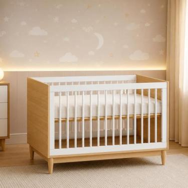 Imagem de Berço 2 em 1 Linha Tomi Quater Modelo Americano Vira Mini Cama 3 Regul