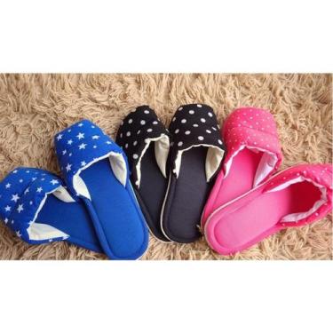 Imagem de Pantufa unissex Chinelo De Quarto Aberto Na Frente Premium Feminino Ma