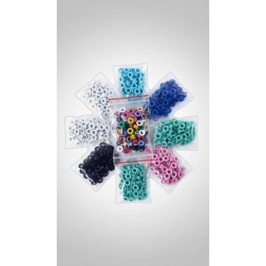 Imagem de Kit Ilhós Alumínio 500 Peças Colorido - Congratulations Store