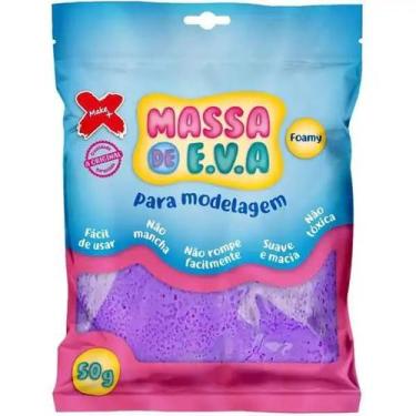 Imagem de Massa de eva 50g roxo - MAKE +