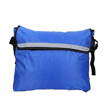 Imagem de Bolsa de apoio para mobilidade, durável, fácil de levar para cadeira de rodas, bolsa de pendurar fácil de limpar acessório para scooters elétricos (azul)