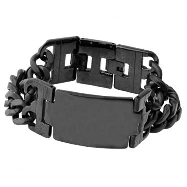 Imagem de suhang 21 Cm Jóias Clássicas Pulseira Masculina Aço Inoxidável Corrente De Elo Duplo Para Homem Presente