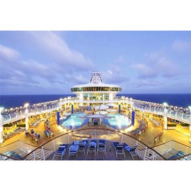 Imagem de Yeele Pano de fundo de cruzeiro de luxo 3 x 2,4 m para fotografia fundo de férias mar navio deck férias viagem adulto foto cabine atirar vinil estúdio adereços