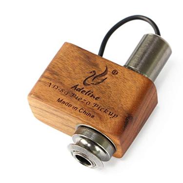 Imagem de Adeline Captador de violão acústico, adequado para violão acústico clássico, ukulele, violino, violoncelo, bandolim, banjo etc. Som nítido, quente e adequado para uso de desempenho.