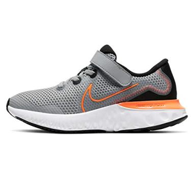 Imagem de Nike Kids Renew Run (Little Kid) Light Smoke Grey/Total Orange/Black/White 2.5 Little Kid M