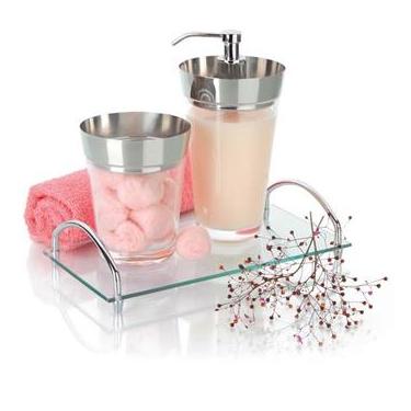 Imagem de Bandeja Lavabo com Alça Forma Dry - Transparente