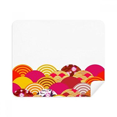 Imagem de Line Sakura Pattern Geometria Pano de limpeza Limpador de tela 2 peças Tecido de camurça