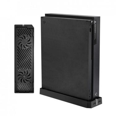 Imagem de Base Suporte Vertical Com 2 Coolers Xbox One X Hub Usb Preto