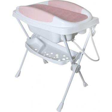 Imagem de Banheira para Bebê Galzerano com Trocador Premium - Rosa