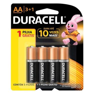 Imagem de Pilha Alcalina AA com 4 - Duracell