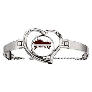 Imagem de N/A N/A Pulseira de Artilharia Bombas Navios Comando Fighting Pulseira Coração Joia Pulseira de Artilharia, medium, metal