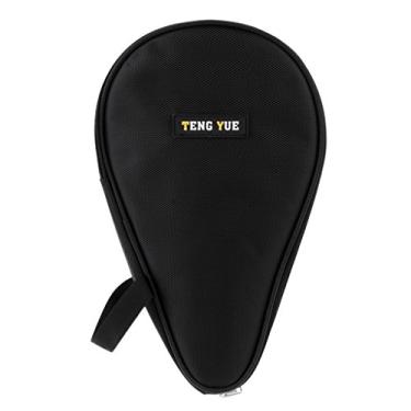 Imagem de menolana bolsa de raquete de tênis de mesa com bolsa para bola – preta, conforme descrito