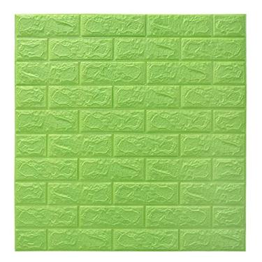 Imagem de Painéis de parede 3D, papel de parede 3D para impressão de tijolos Wallpape Bastão e descasque, painel de tijolos falsos de espuma à prova d'água autoadesivos para quarto, banheiro, cozinha, lareira 0,8 m x 0,7 m, 20 peças