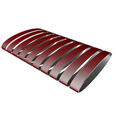 Imagem de Qudai 10pcs lixar cintos definir 60-1000 grit moagem e polimento de substituição para rebarbadora NP