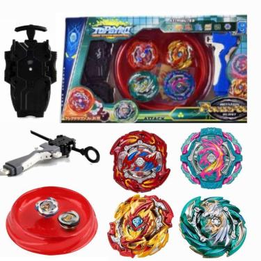 Imagem de Beyblade 4 Em 2 Arena 2 Lançadores - Top Gyro
