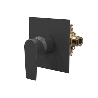 Imagem de Misturador Monocomando Para Chuveiro Fani Bold Preto Fosco 6416 Bk370