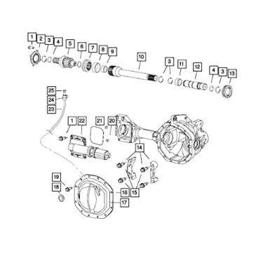 Imagem de Vedação de eixo Mopar 5211 4377AC, Eixo