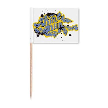 Imagem de Hip-Hop Rock And Roll Caixa de palito de dente com estampa de caixa marcadora, decoração de festa