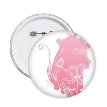 Imagem de Flor de lótus, rato, planta, flor, alfinetes redondos, emblema, acessório, decoração, 5 peças