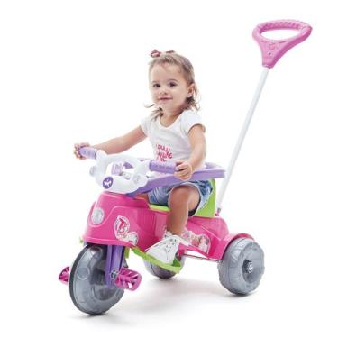 Imagem de Triciclo Infantil C/ Empurrador E Protetor 1-3 Anos Ta Te Tico Ii Cale