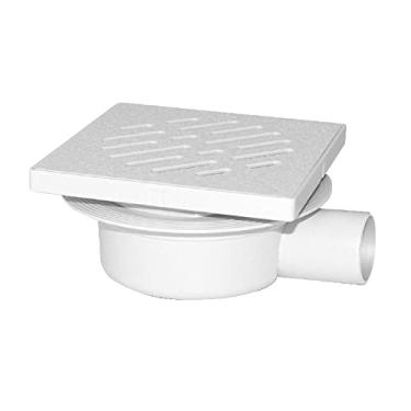 Imagem de Ralo Sifonado 14x14cm Regulável Branco Odem Branco