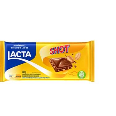 Imagem de Chocolate Lacta ao Leite com Amendoim Shot 80g