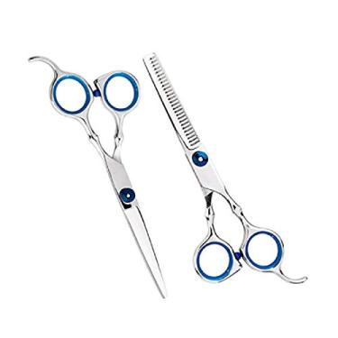 Imagem de Conjunto de tesouras de corte de cabelo PULUZ, kit de tesouras de corte de cabelo de barbeiro profissional, tesoura de barbeador de aço inoxidável