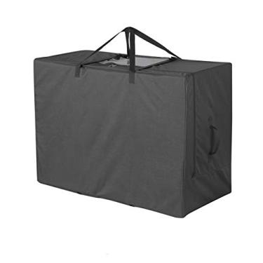 Imagem de Cuddly Nest Bolsa de armazenamento dobrável para colchão – Estojo de transporte resistente para colchão de cama de hóspedes dobrável triplo (serve para colchão de solteiro estreito de 10 cm e colchão)