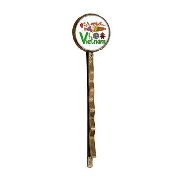 Imagem de Boné de metal retrô com símbolo nacional do Vietnã