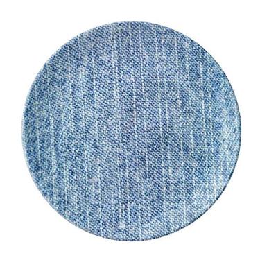 Imagem de Jeans, forro de caubói, placa têxtil, decoração de porcelana, salver, louça, jantar
